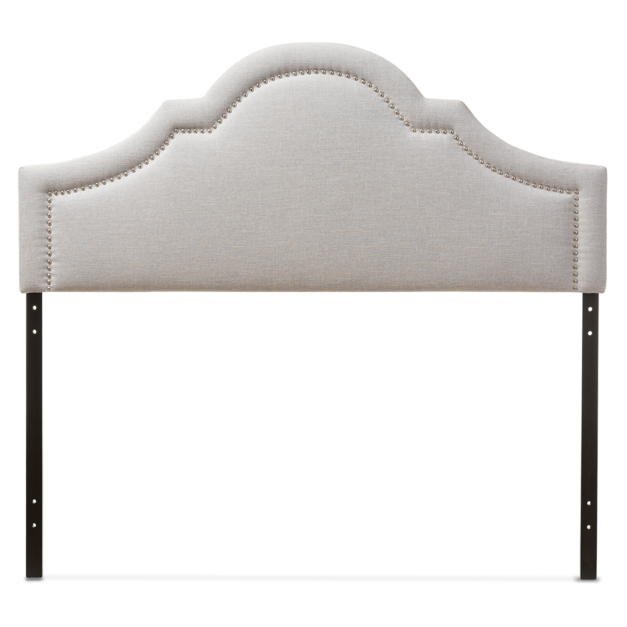 Baxton Studio Rita Modern and Contemporary Greyish Beige Fabric Upholstered Queen Size Headboard